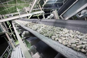mining industry in Thailand in white background