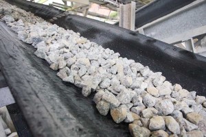 mining industry in Thailand in white background